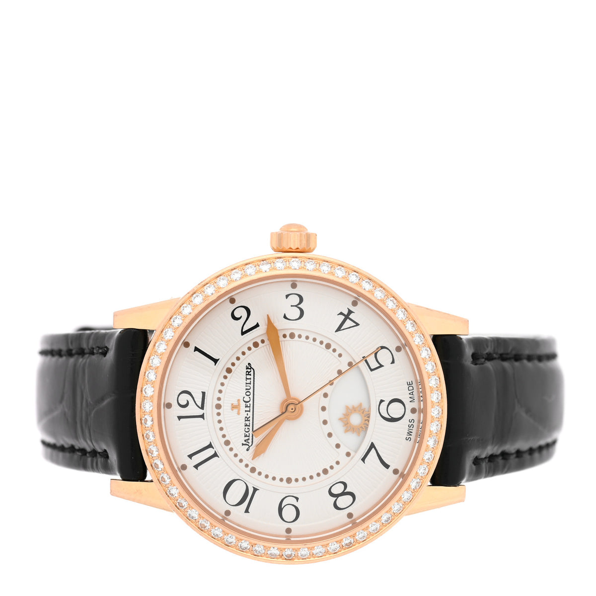 18K Rose Gold Alligator Diamond Bezel 29mm Rendez-Vous Night And Day Automatic Watch 346.2.56.S