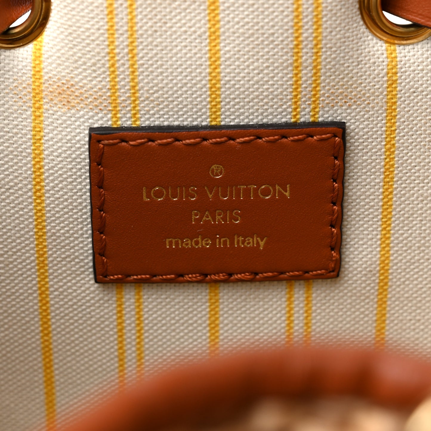 Raffia Calfskin Monogram Neonoe MM Tan