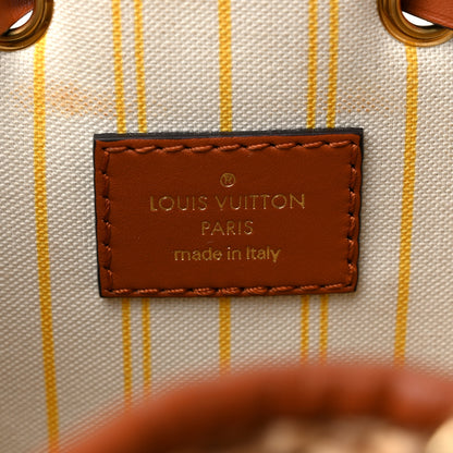 Louis Vuitton Raffia Calfskin Monogram Neonoe MM Tan 6 of 10