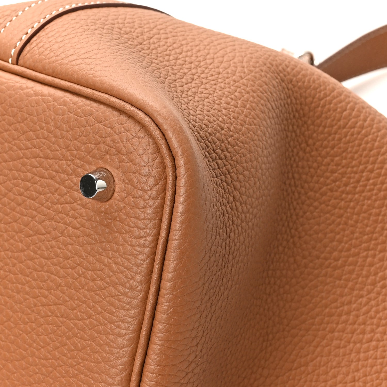 Hermes Taurillon Clemence Picotin Lock 22 MM Gold 10 of 12