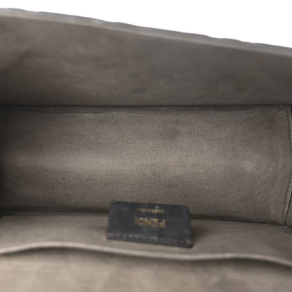 Fendi Vitello Century F is Fendi Bi-Color FF 1974 Embossed Kan I Shoulder Bag Maya Black 5 of 11