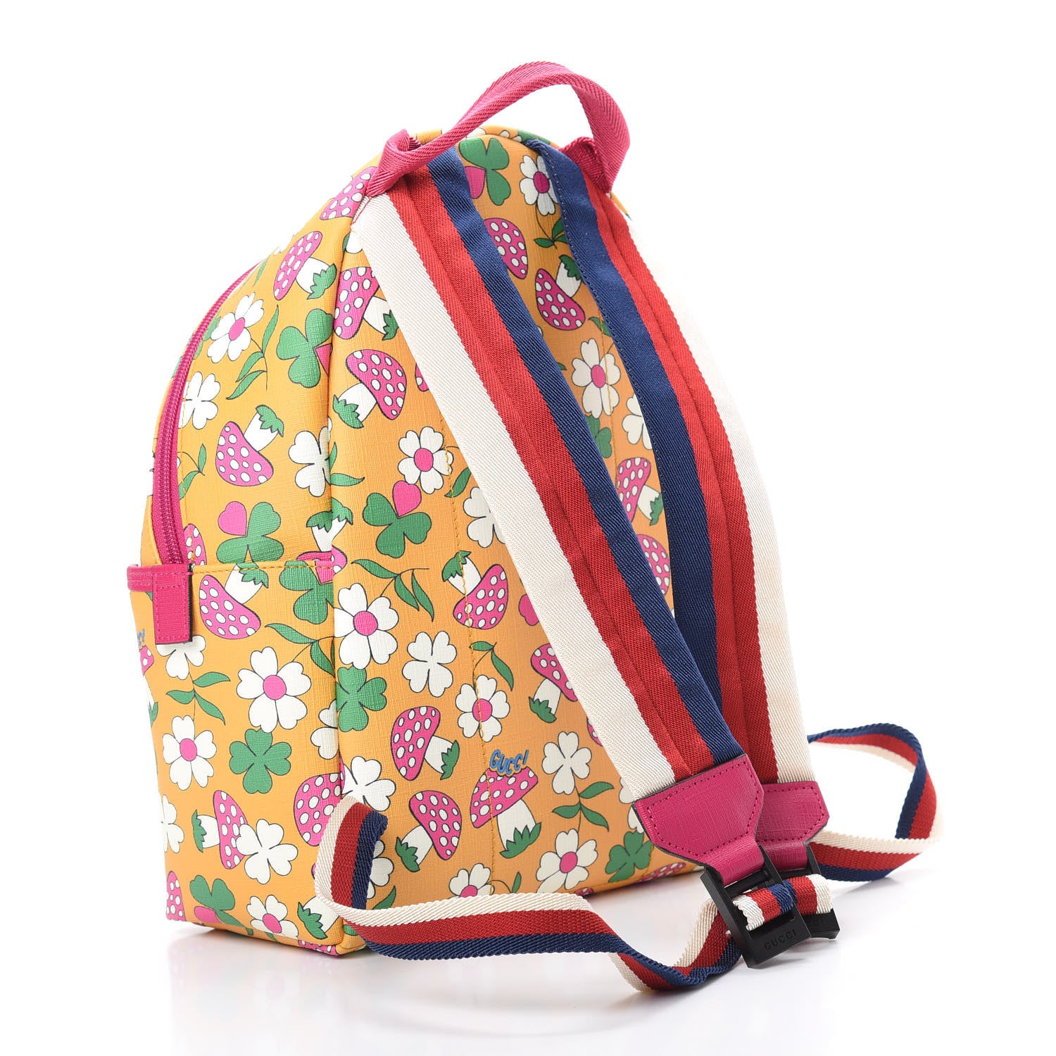 Gucci Canvas Childrens Flower Mushroom Print Backpack 2 of 9