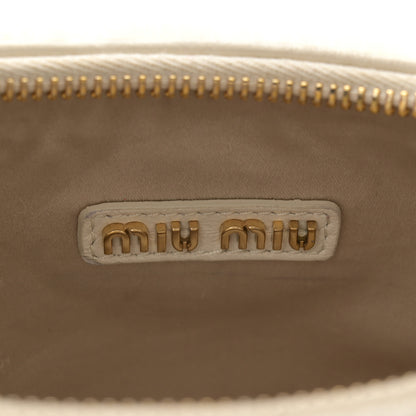 Miu Miu Montone Shearling Small Wander Hobo White 6 of 12