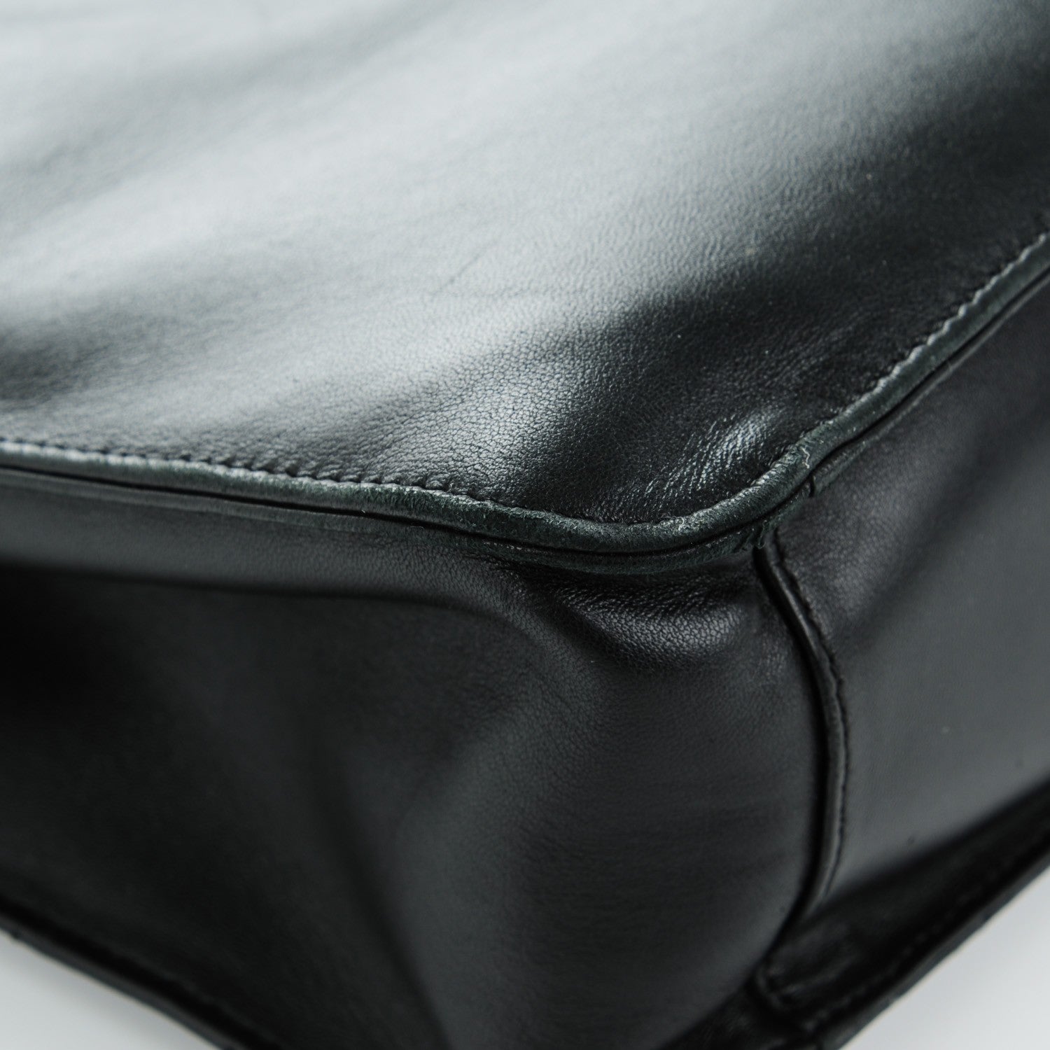 Chanel Lambskin Square Stitched Tote Black 8 of 9
