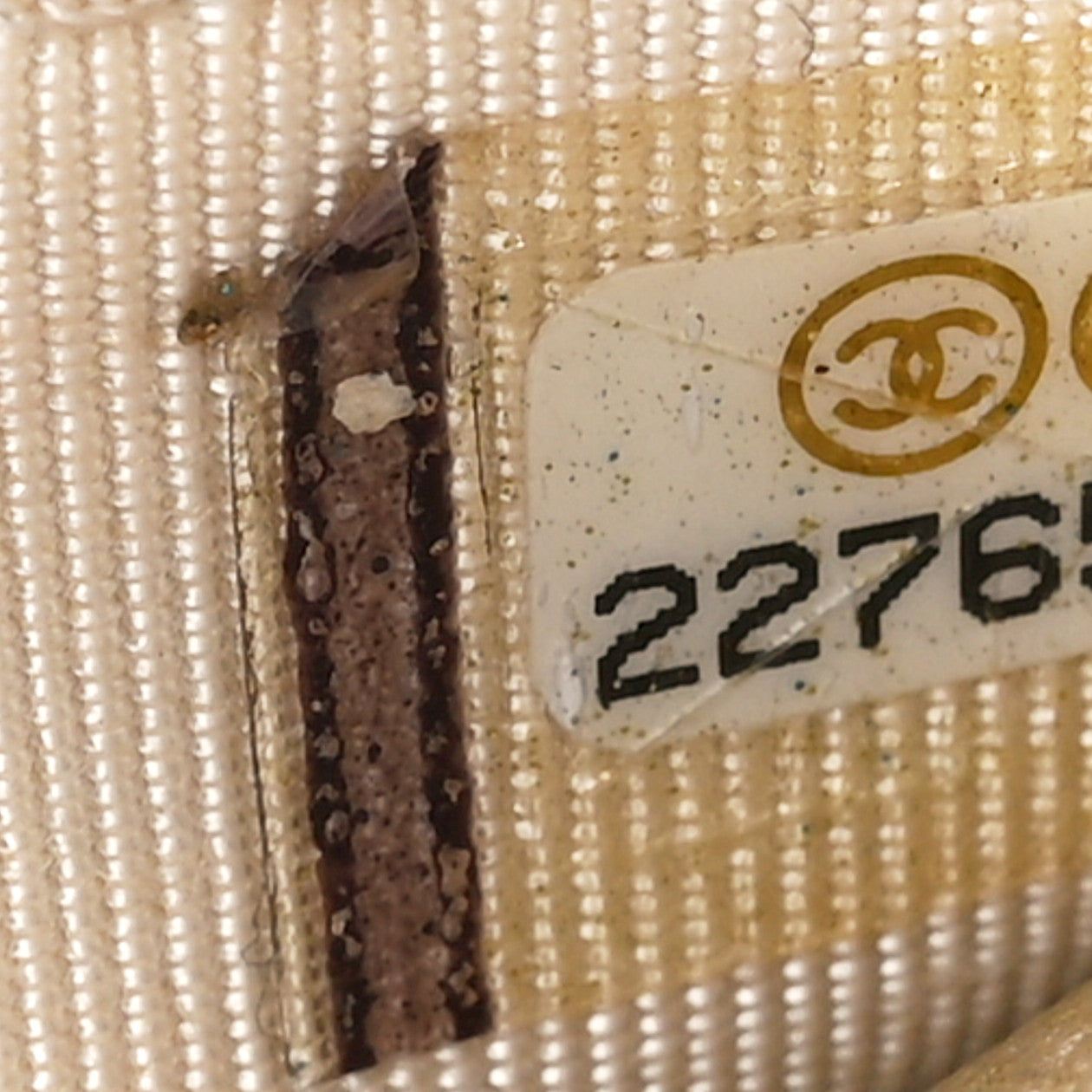 Chanel Pearly Caviar Quilted Wallet On Chain WOC Light Gold 8 of 13