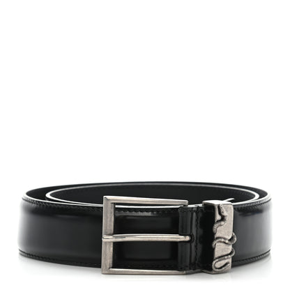 Gucci Calfskin Snake Belt 80 32 Black 1 of 9