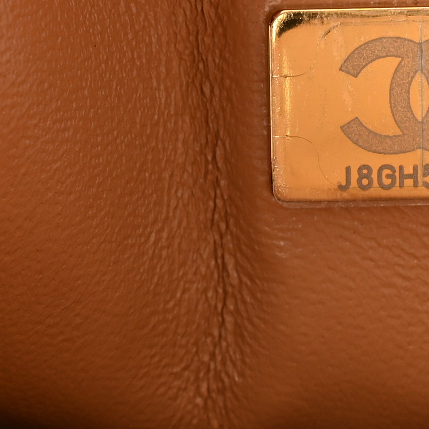 Caviar Quilted Small Double Flap Dark Beige
