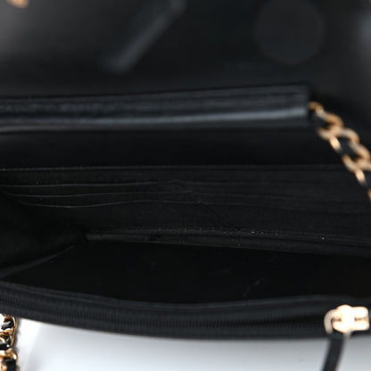 Chanel Caviar Quilted Boy Wallet On Chain WOC Black 4 of 5