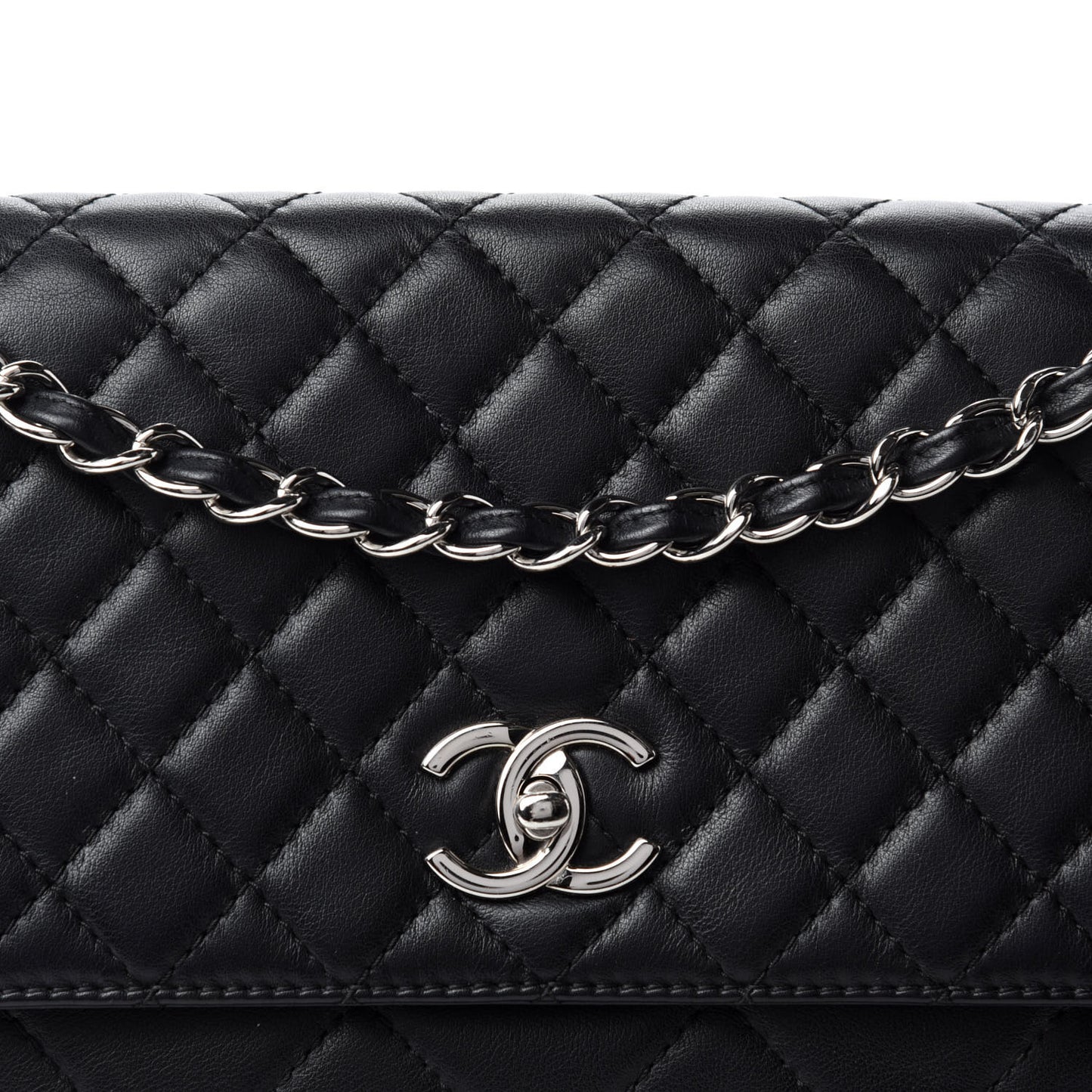 Calfskin Quilted In The Business Flap Bag Black