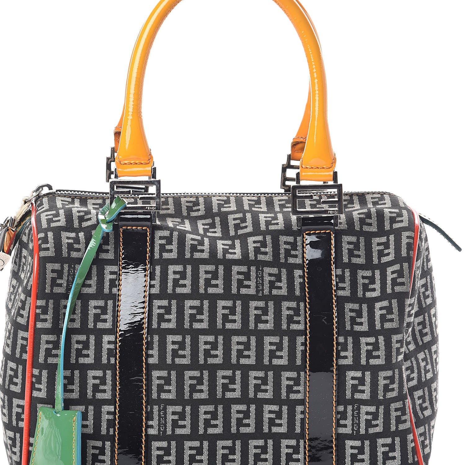 Fendi Zucchino Small Forever Boston Multicolor 9 of 9