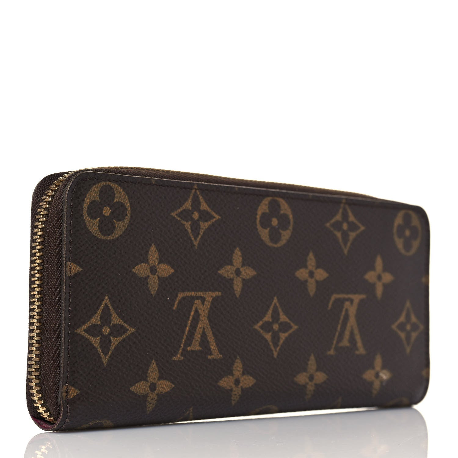 Louis Vuitton Monogram Clemence Wallet Fuchsia 3 of 13