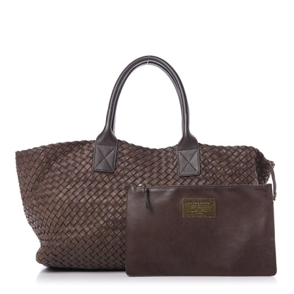 Bottega Veneta Nappa Intrecciato Cabat Ebano 1 of 9