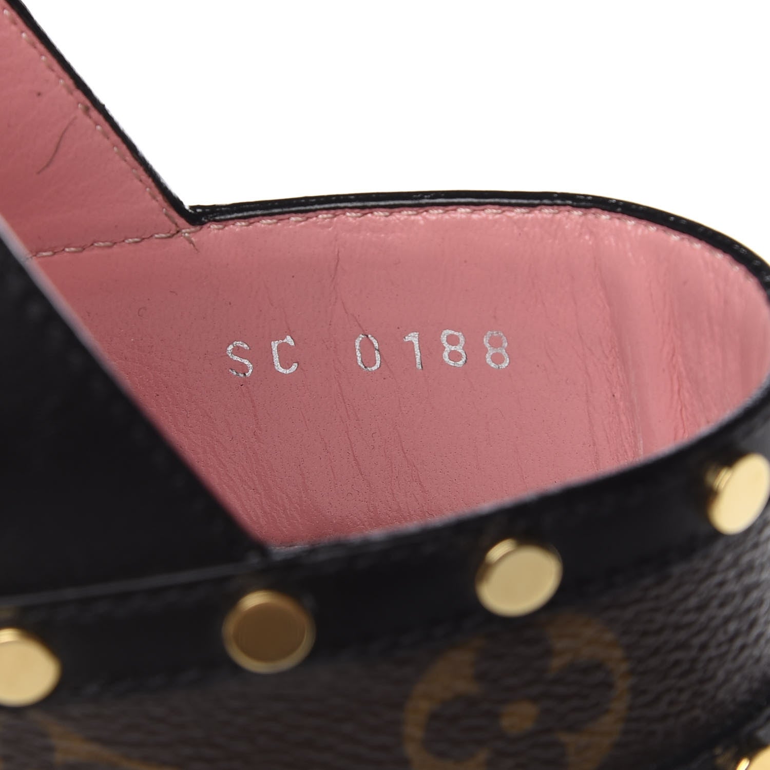 Louis Vuitton Calfskin Monogram Passenger Heeled Sandals 36 Black Rose 9 of 9