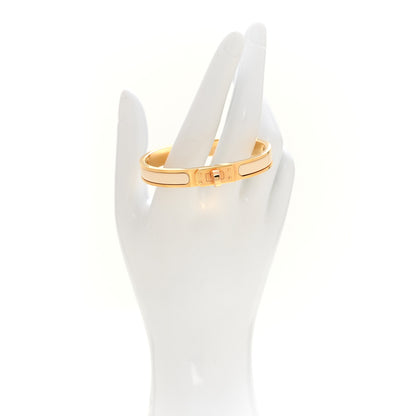 Hermes Enamel Mini Clic Kelly Bracelet Creme 2 of 4