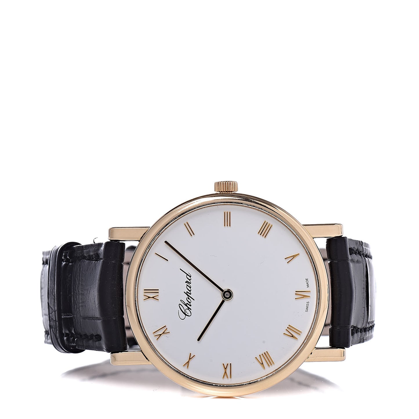 18K Yellow Gold Alligator 34mm Classique Manual Winding Watch