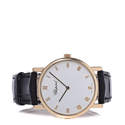 Chopard 18K Yellow Gold Alligator 34mm Classique Manual Winding Watch 3 of 9