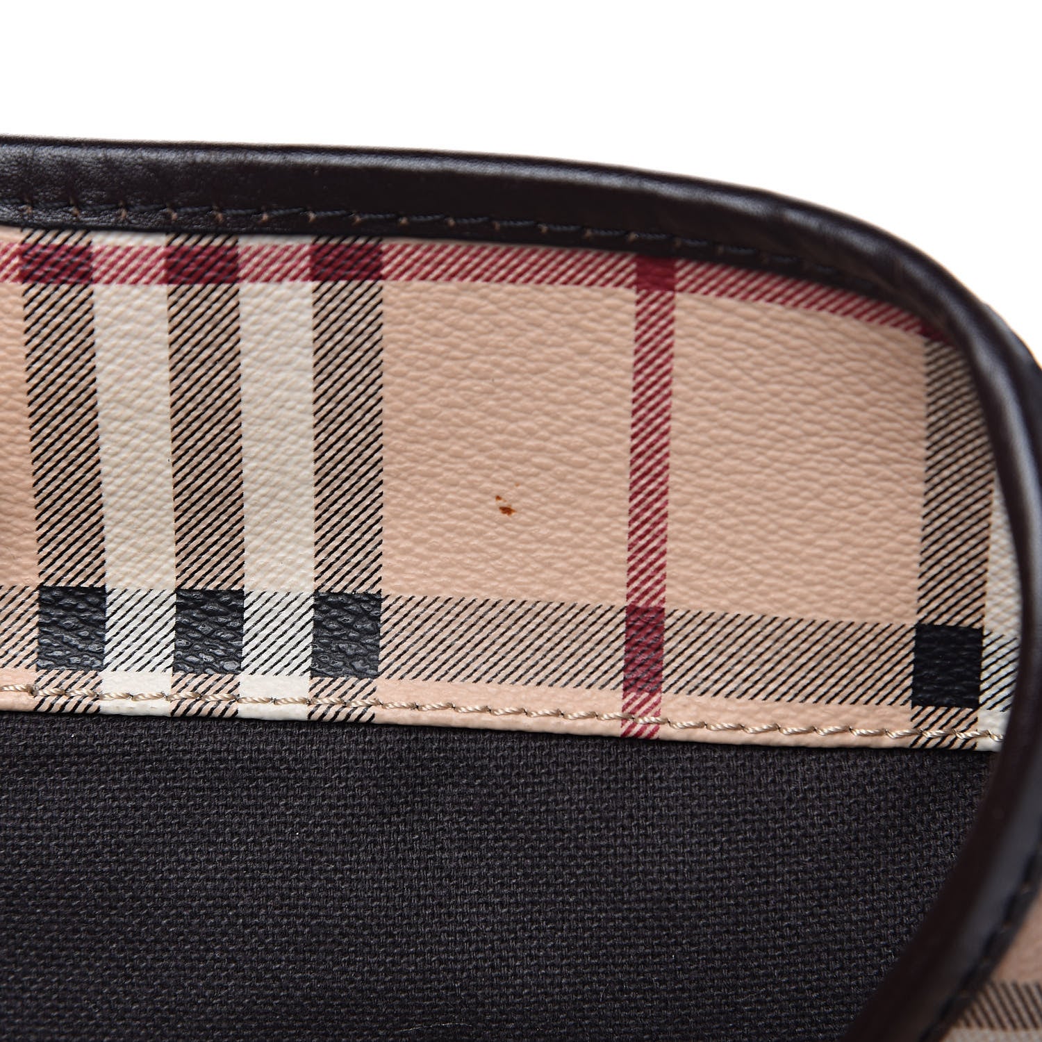 Burberry Haymarket Check Small Canterbury Tote Chocolate 13 of 13