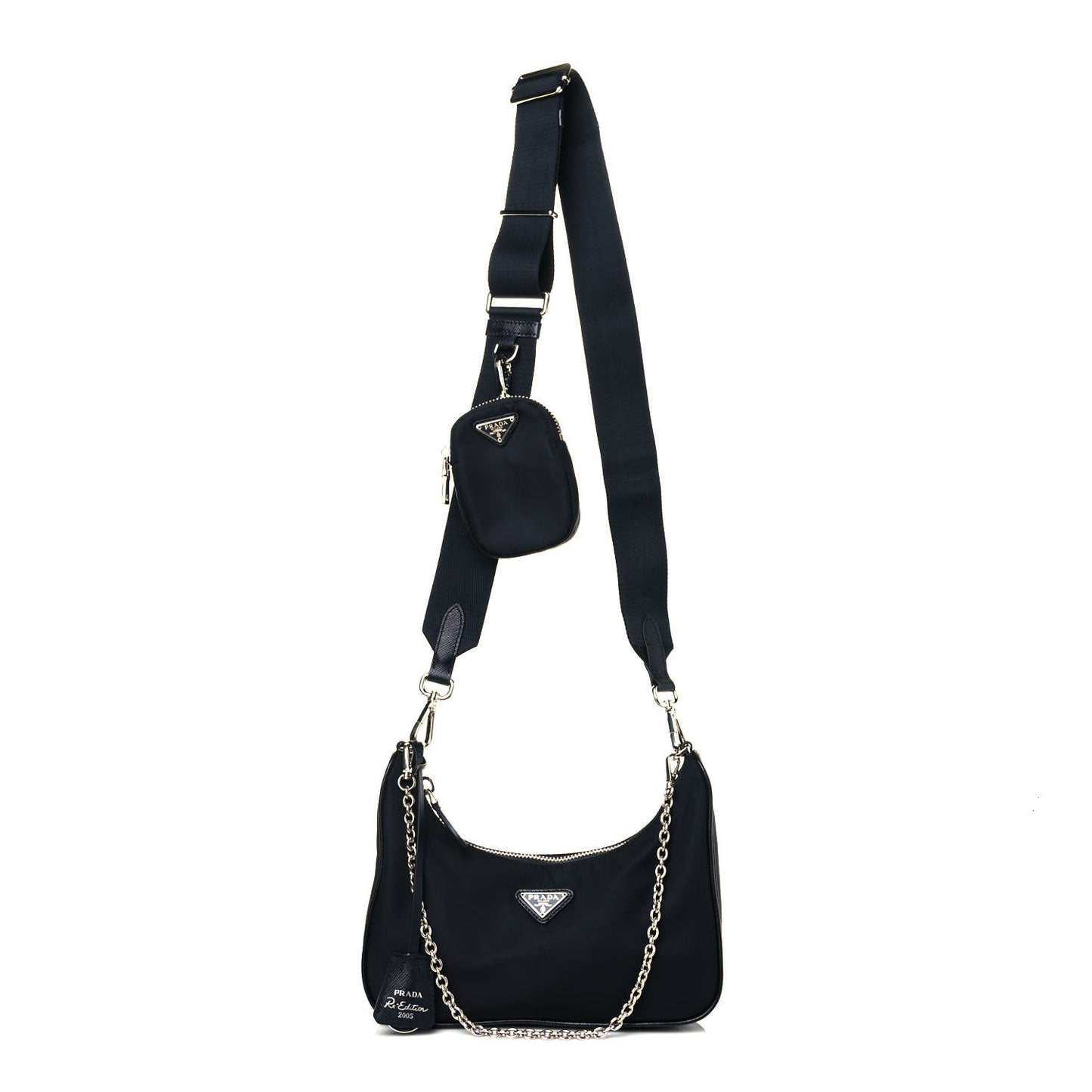 Nylon Re-Edition 2005 Shoulder Bag Black