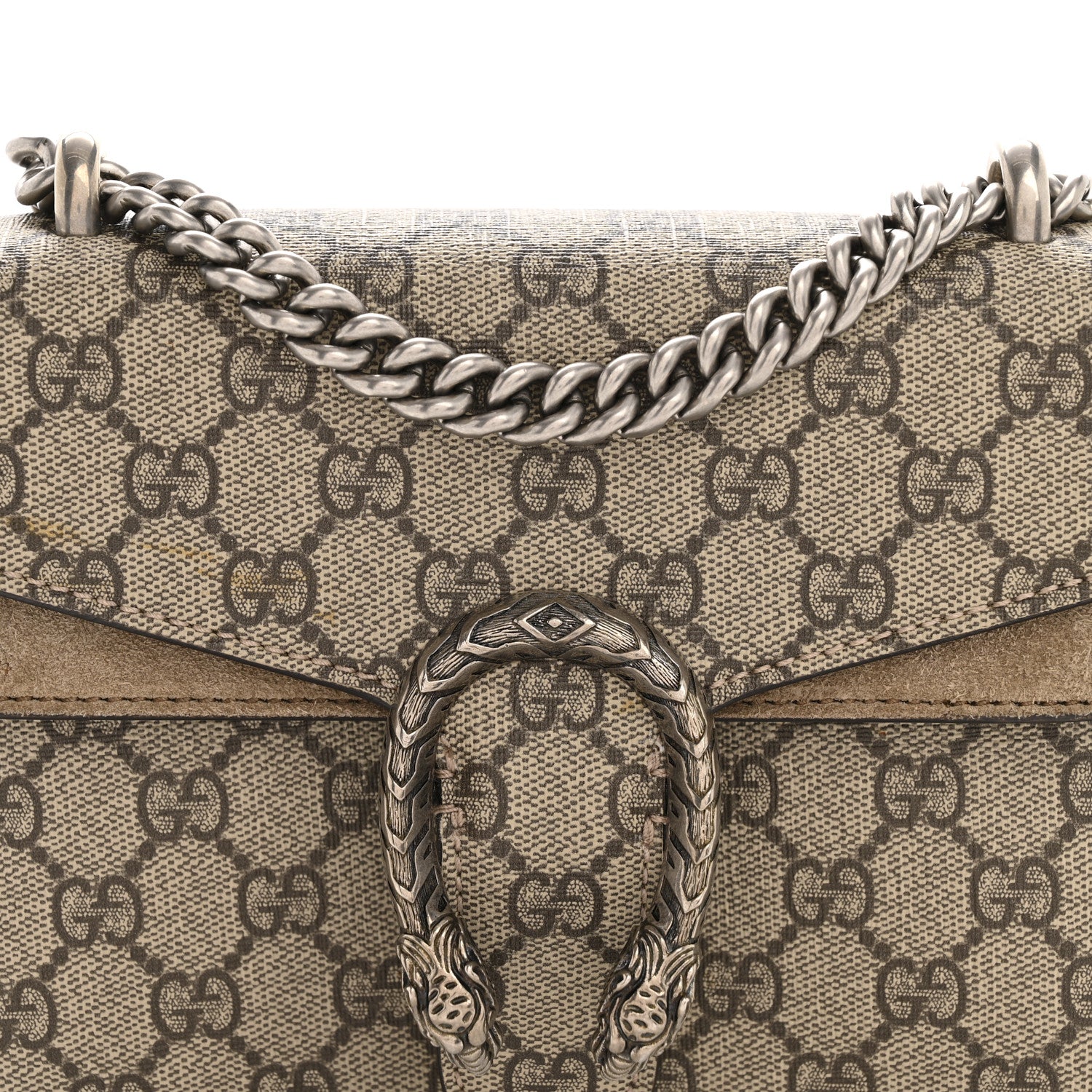Gucci GG Supreme Monogram Mini Dionysus Shoulder Bag Taupe 8 of 13