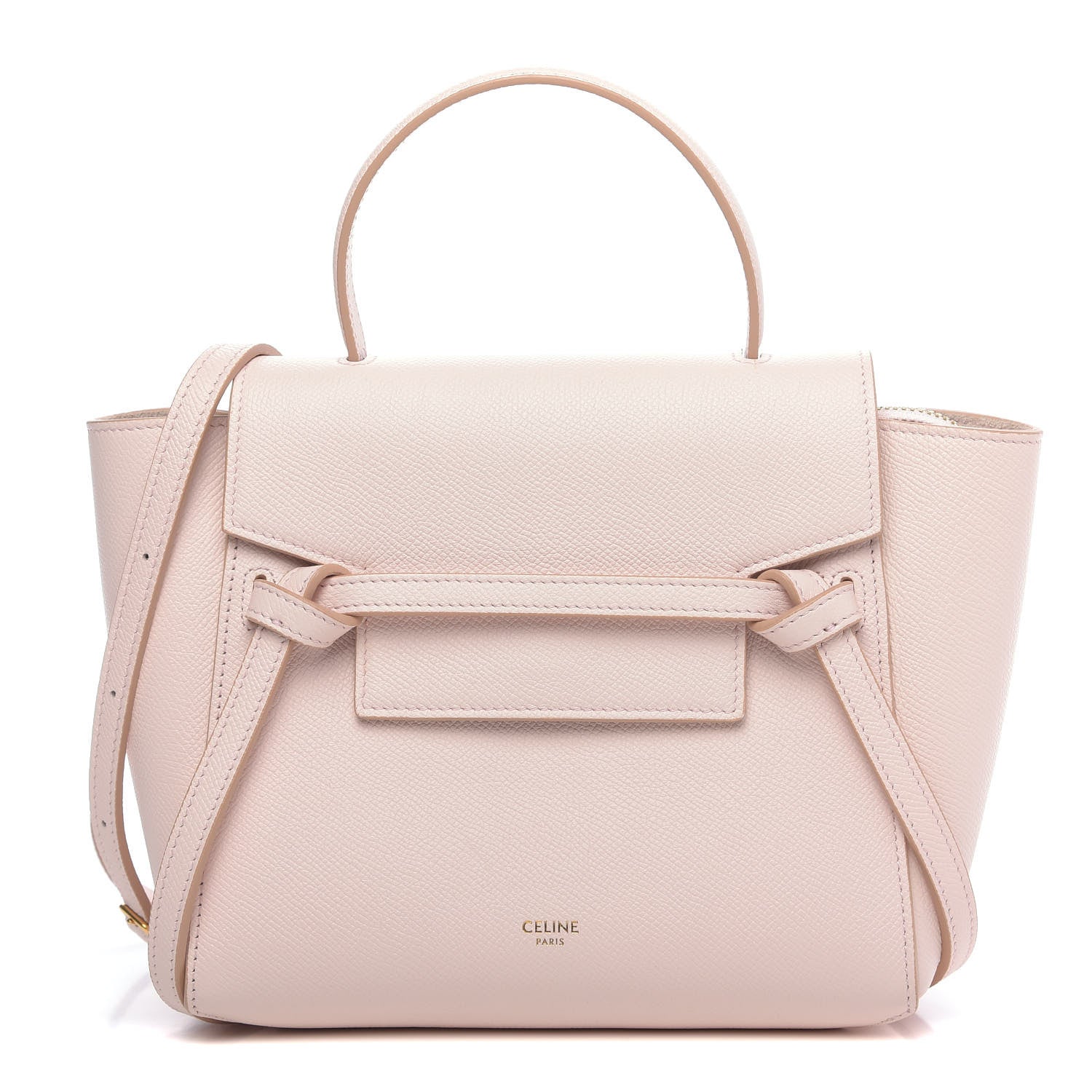 Celine Grained Calfskin Nano Belt Bag Pale Pink 1 of 9
