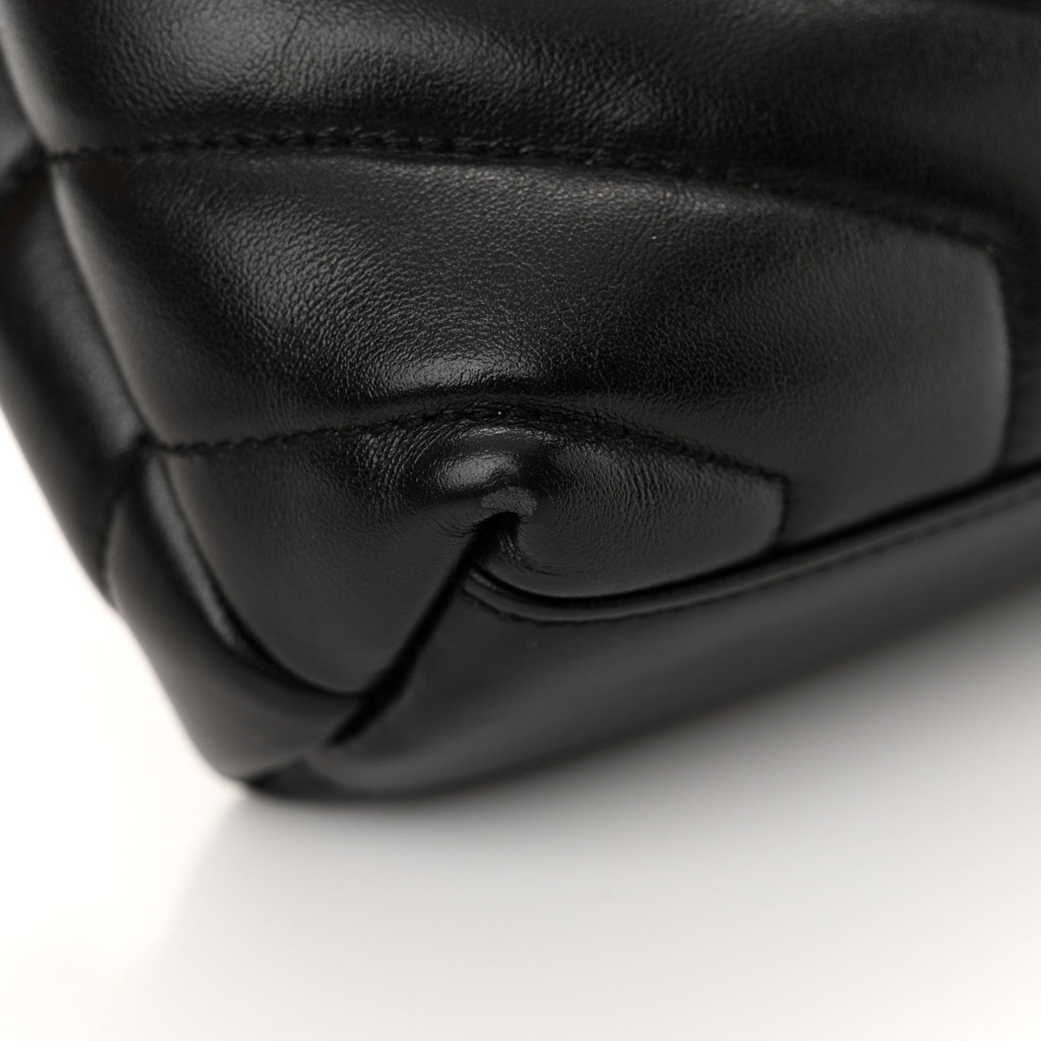 Saint Laurent Calfskin Y Quilted Monogram Toy Loulou Crossbody Bag Black 11 of 16