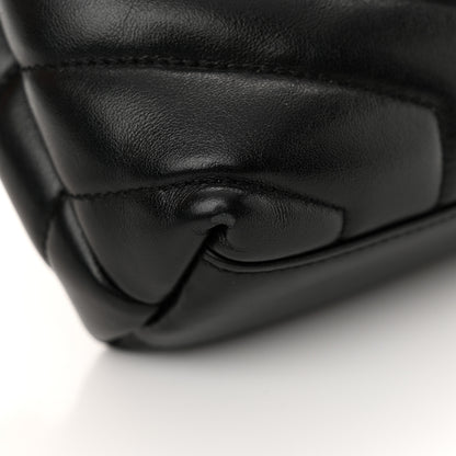 Saint Laurent Calfskin Y Quilted Monogram Toy Loulou Crossbody Bag Black 11 of 16