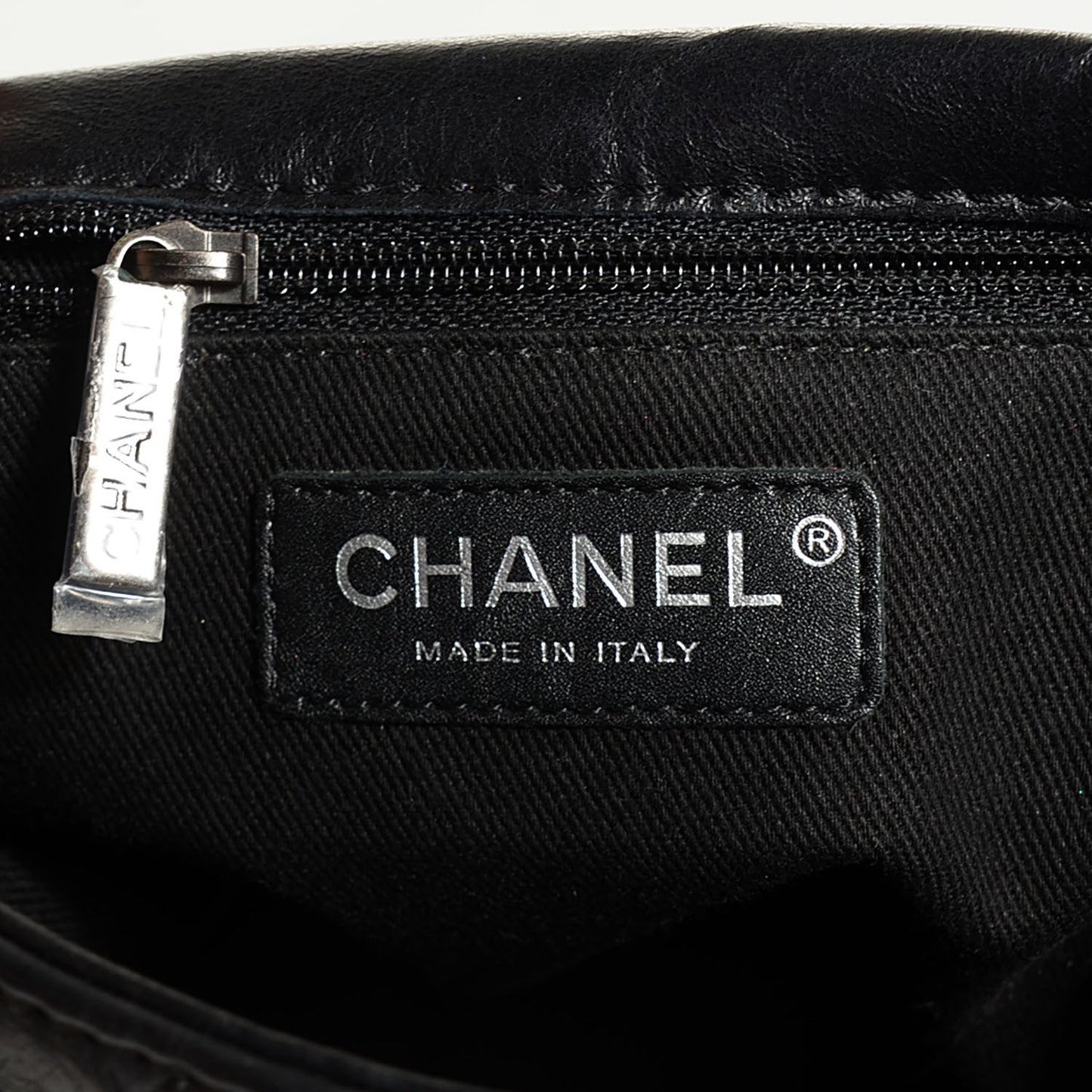 Aged Crumpled Calfskin Small Vintage Flap Black