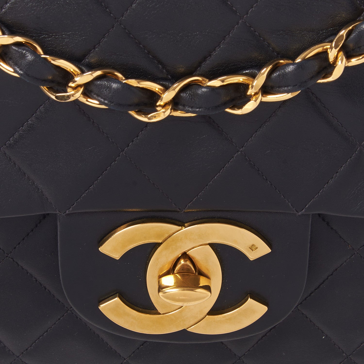 Chanel Lambskin Quilted XL Jumbo Single Flap Black 8 of 10
