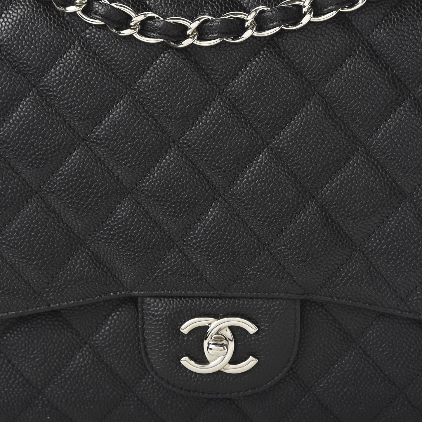 Caviar Quilted Maxi Single Flap Black