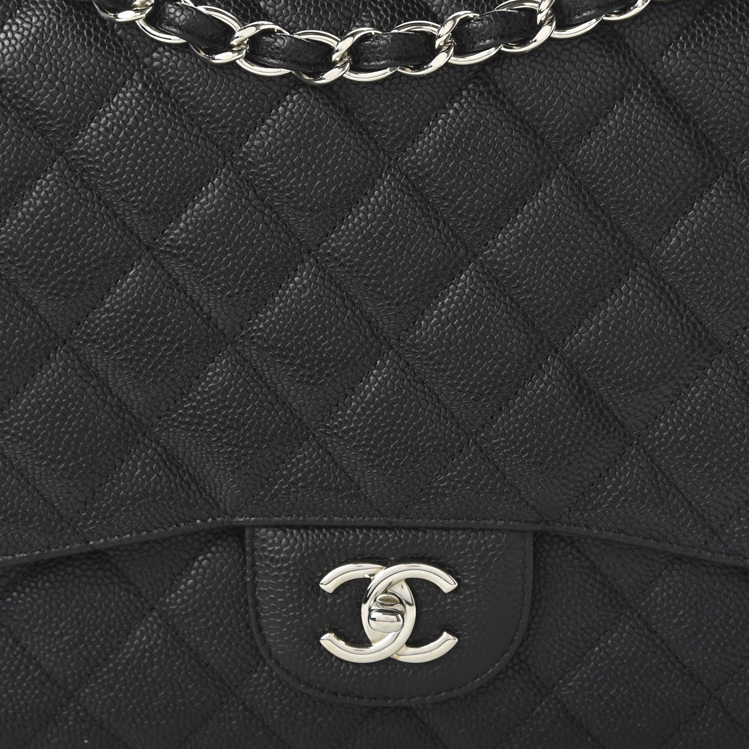 Chanel Caviar Quilted Maxi Single Flap Black 9 of 10