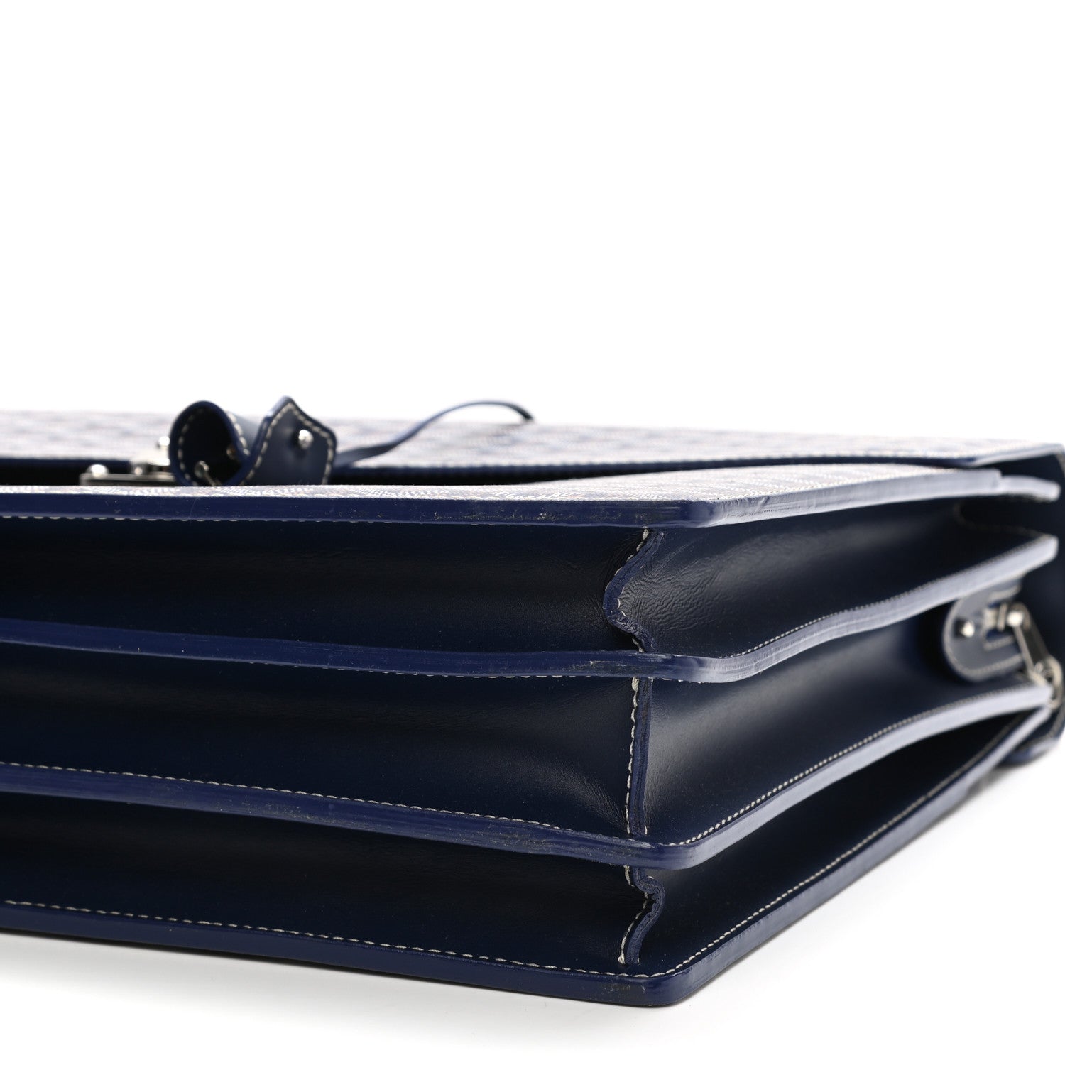Goyard Goyardine Serviette Chypre Briefcase Blue 9 of 9