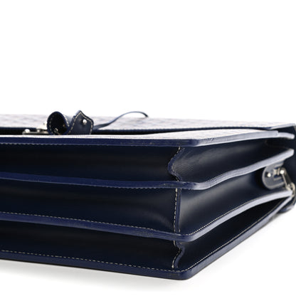 Goyard Goyardine Serviette Chypre Briefcase Blue 9 of 9