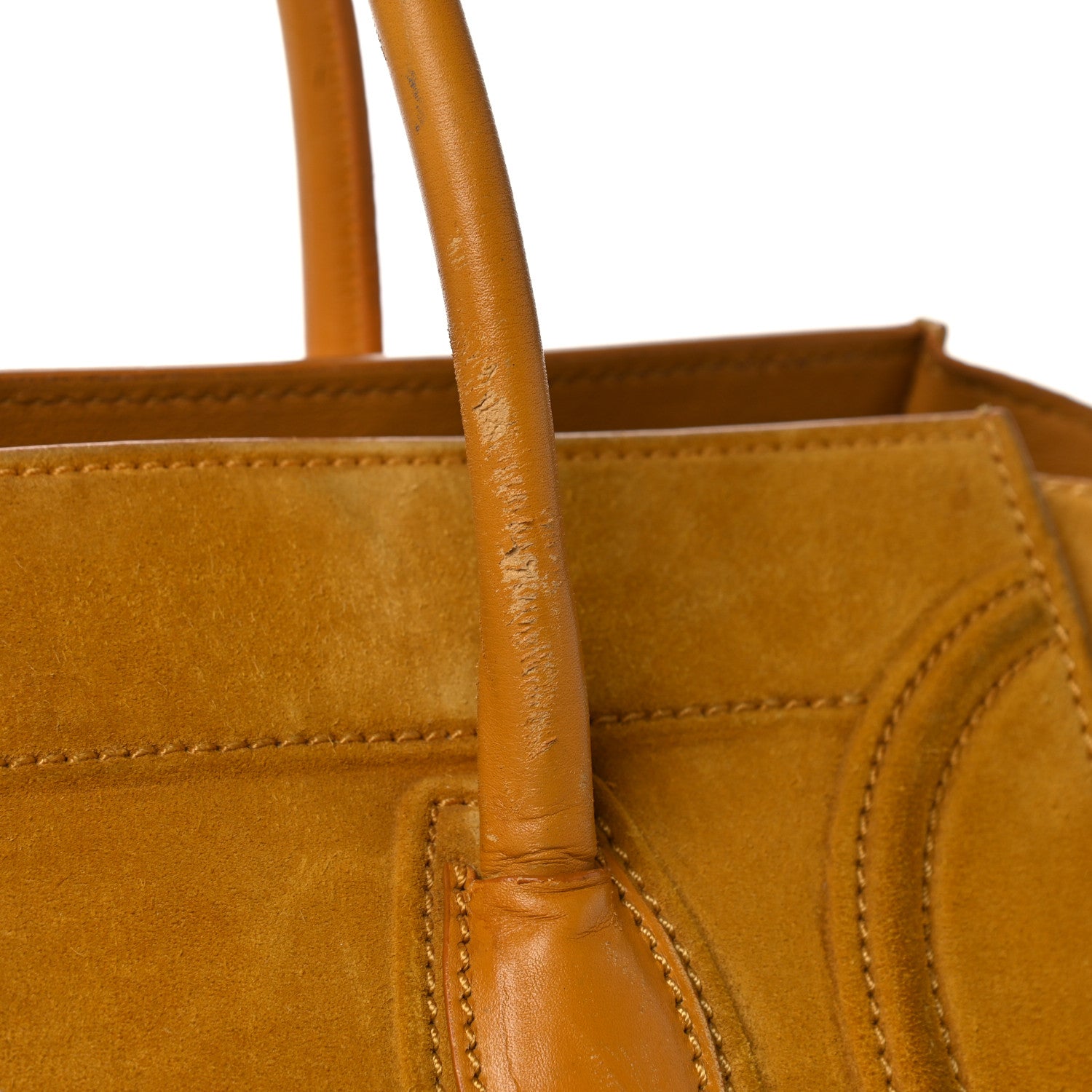 Celine Suede Medium Phantom Luggage Amber 27 of 29