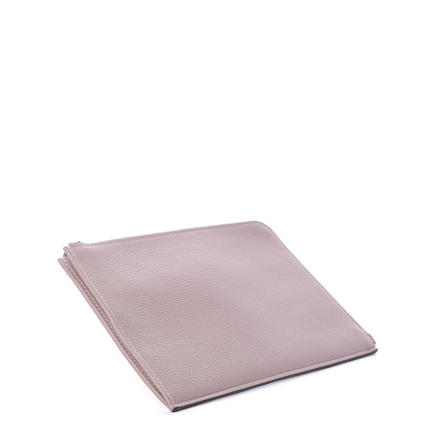 Veau Cachemire Zip Pouch Galet