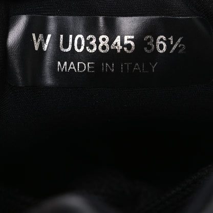 Chanel Lambskin Fabric CC Sneakers 36.5 Black 9 of 10