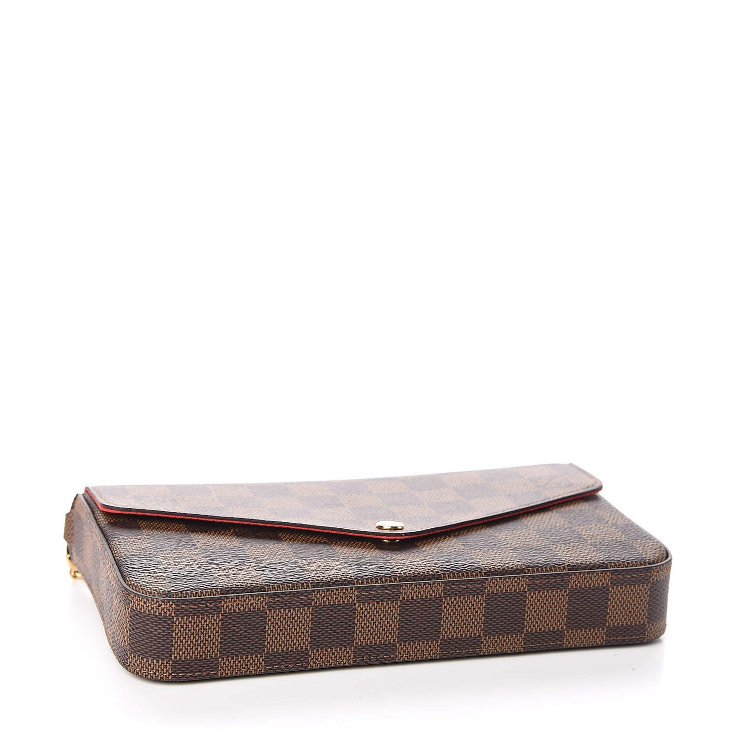 Louis Vuitton Damier Ebene Pochette Felicie Chain Wallet 4 of 11