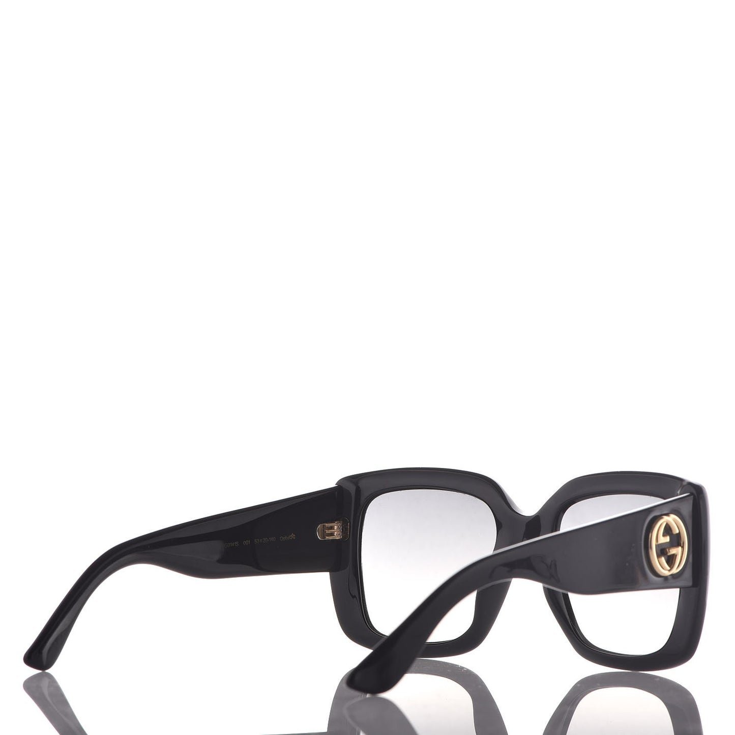 Acetate Square Frame Sunglasses GG0141S Black