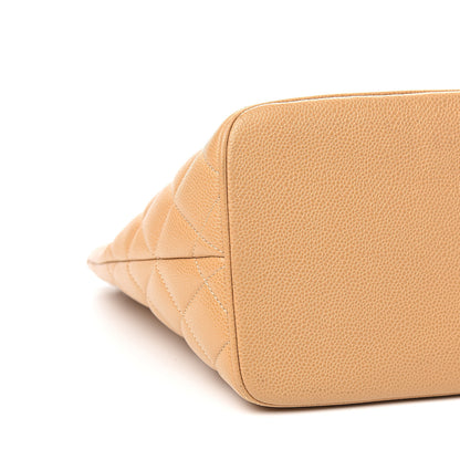 Chanel Caviar Quilted Medallion Tote Beige 7 of 9