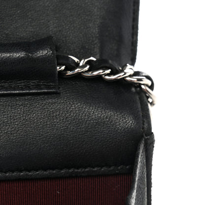 Chanel Lambskin Quilted Wallet On Chain WOC Black 12 of 13