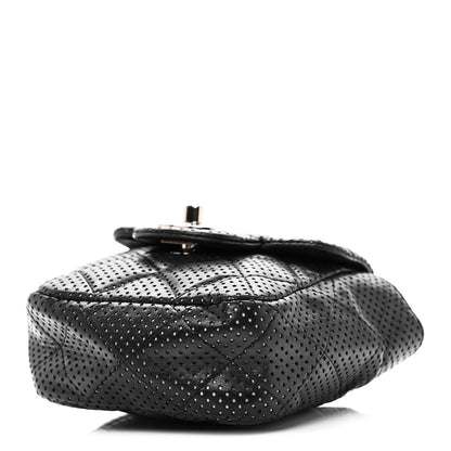 Chanel Lambskin Perforated Mini Flap Bag Black 10 of 10