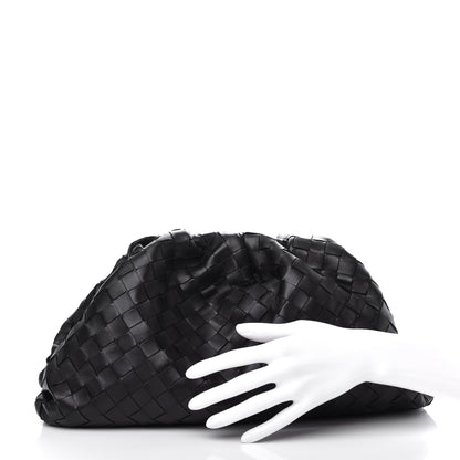 Bottega Veneta Nappa Maxi Intreccio The Pouch Oversized Clutch Black 2 of 10