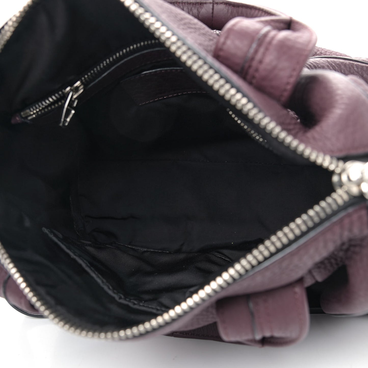 Soft Pebbled Lambskin Rocco Oxblood Nickel Hardware