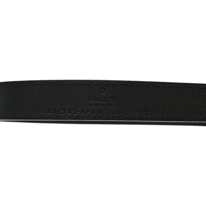 Gucci Calfskin Pearl Double G 20mm Belt 90 36 Black Cream 5 of 5