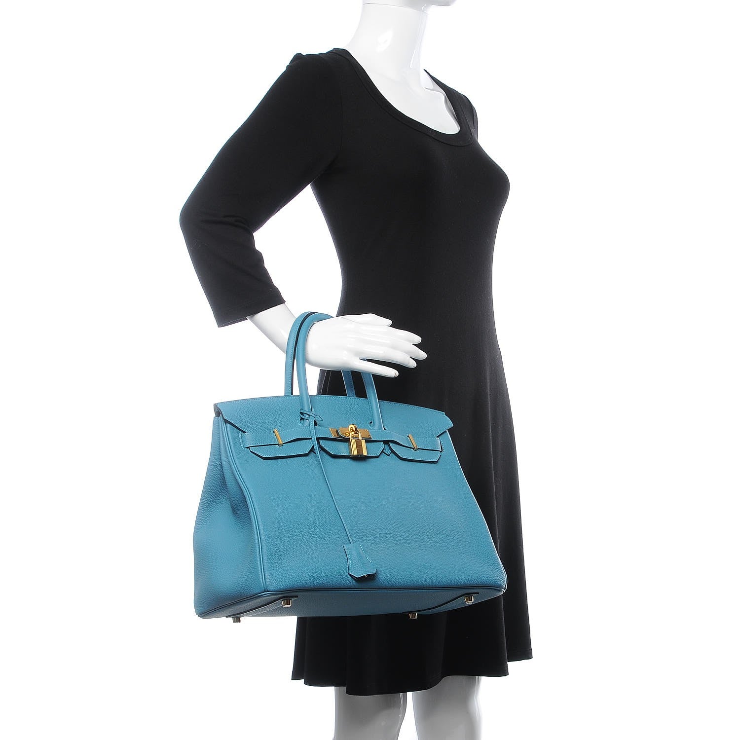 Hermes Togo Birkin 35 Turquoise 2 of 34