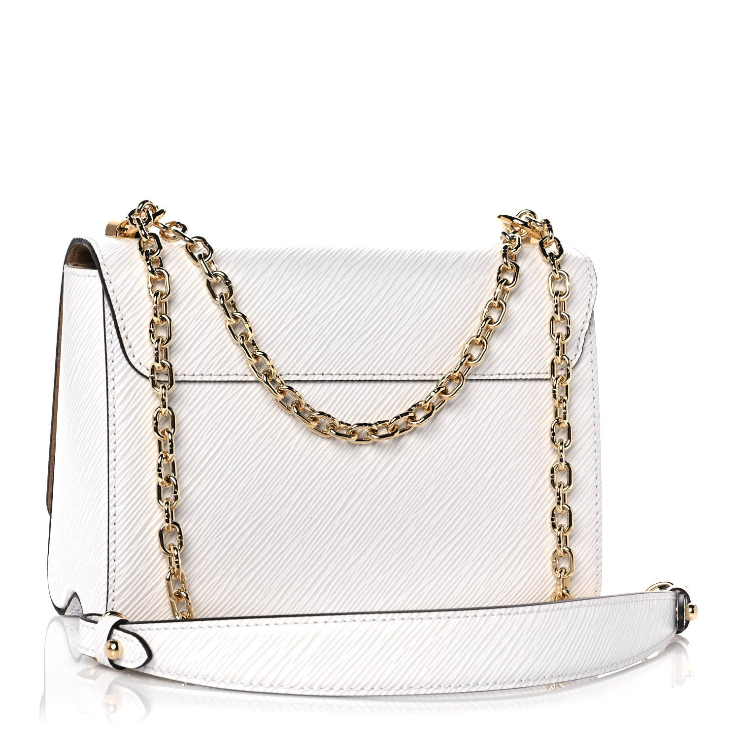 Louis Vuitton Epi Twist Shoulder Bag MM White 4 of 11