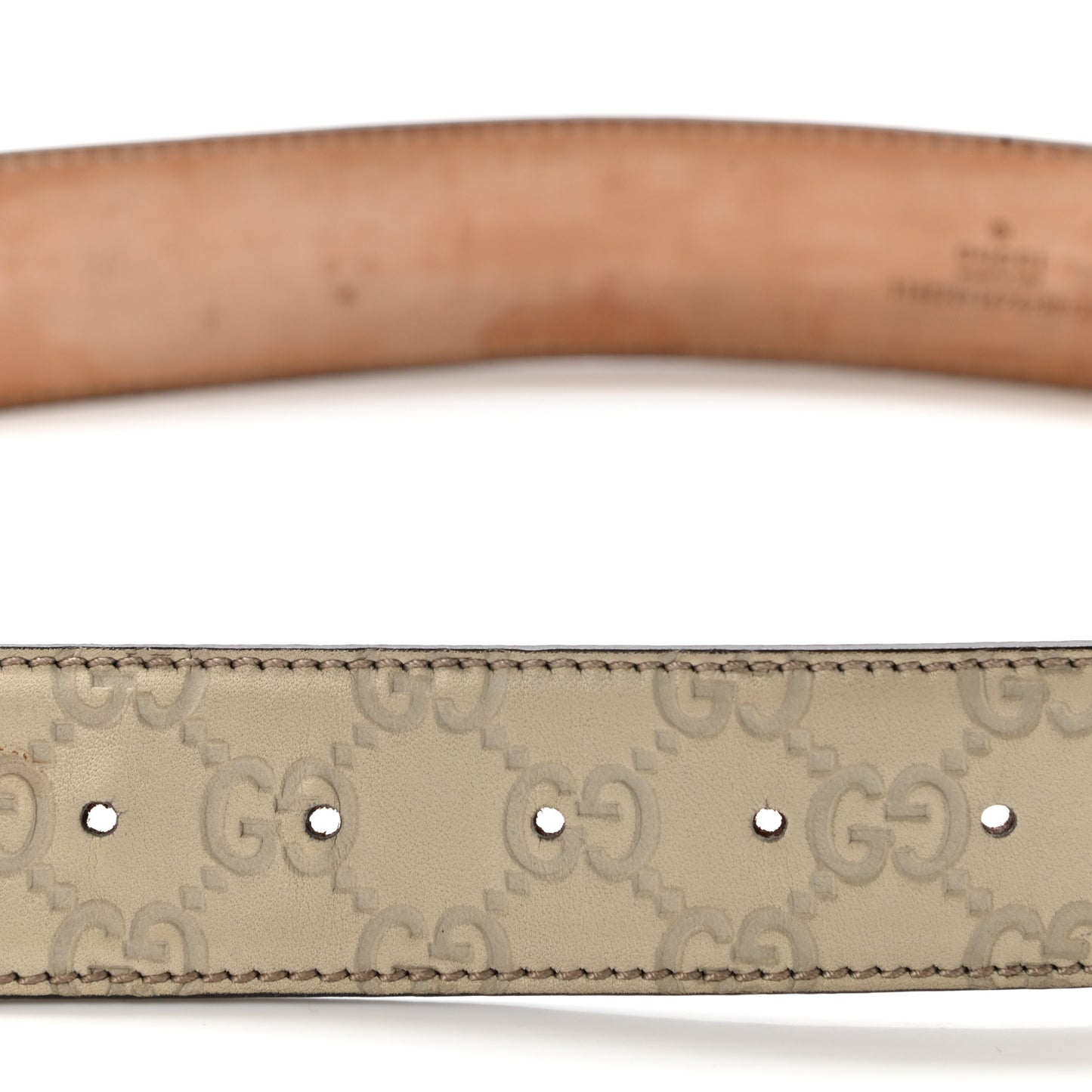 Guccissima Interlocking G 40mm Belt 80 32 Off White