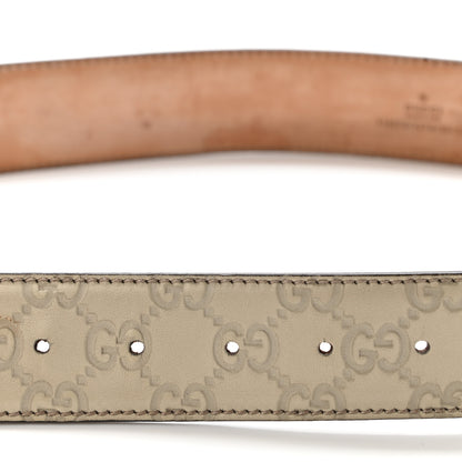 Gucci Guccissima Interlocking G 40mm Belt 80 32 Off White 4 of 14