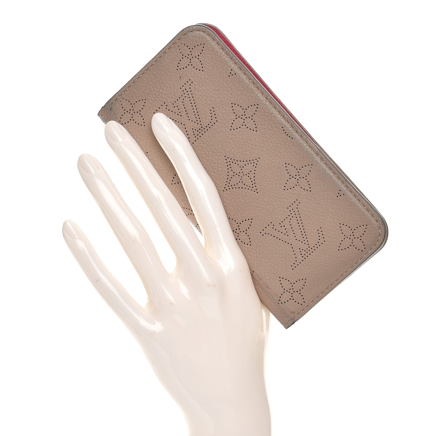 Louis Vuitton Monogram Cuir iPhone 7/8 Folio Case Galet 2 of 9