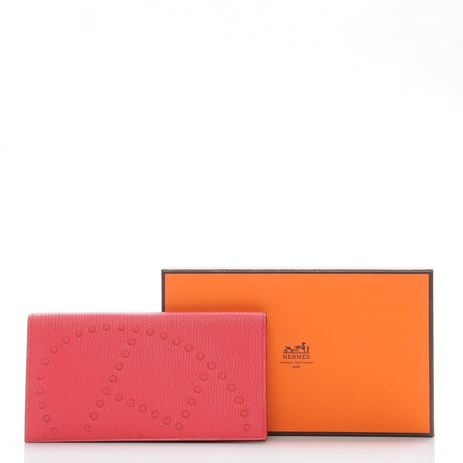 Hermes Chevre Mysore Evelyne Long Wallet Bougainvillea 8 of 8