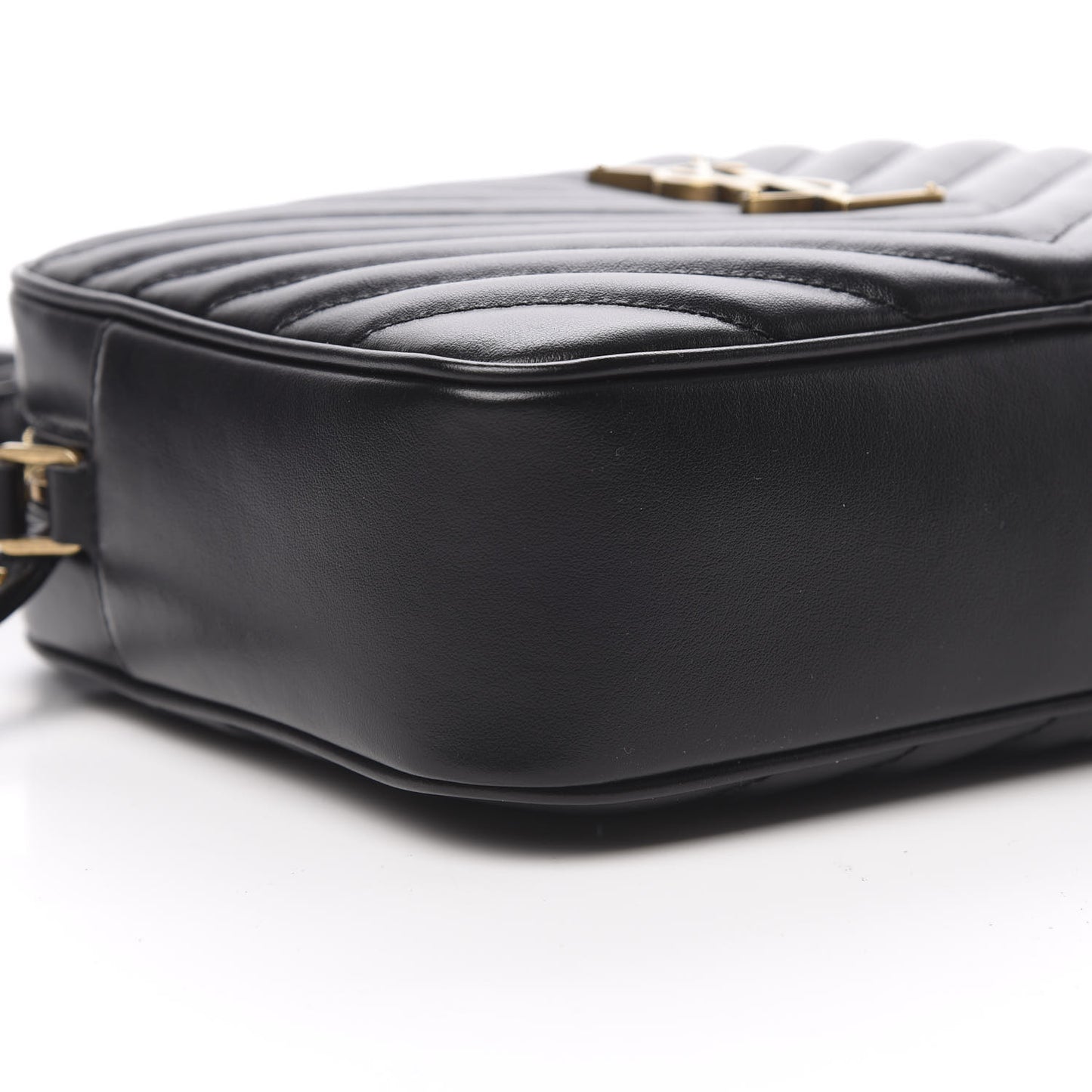 Calfskin Matelasse Monogram Lou Camera Bag Black